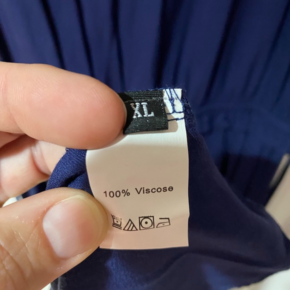 C.cline maxi dress navy. Size XL. NWT - Picture 3 of 3